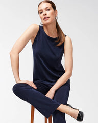 Chico's Women | Travelers™ Classic Side-Slit Tank TRAVELERS INDIA INK