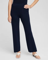 Chico's Women | Travelers™ Sweater Knit Wide-Leg Pants TRAVELERS INDIA INK