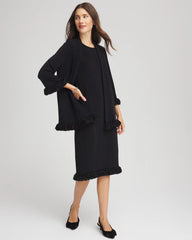 Chico's Women | Travelers™ Fringe Hem Tank Dress TRAVELERS BLACK