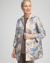 Chico's Women | Travelers™ Collection Watercolor Jacquard Jacket WALNUT