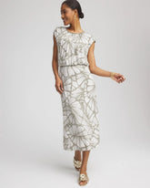 Chico's Women | Travelers™ Knit Jersey Day Dress DUSTY OLIVE
