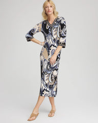 Chico's Women | Travelers™ Paisley Maxi Dress CANYON BLUE