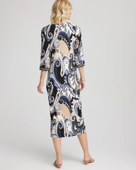 Chico's Women | Travelers™ Paisley Maxi Dress CANYON BLUE