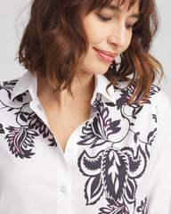 Chico's Women | No Iron™ Floral Stretch Tunic OPTIC WHITE