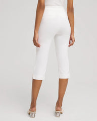 Chico's Women | Brigitte™ Pull-On Rivet Slim Capris ALABASTER