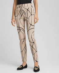 Chico's Women | Brigitte™ Golden Leaf Slim Ankle Pants CHAMPAGNE FIZZ