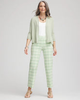 Brigitte™ Wide Leg Plaid Cropped Pants