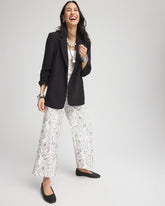 Brigitte™ Floral Embroidered Wide-Leg Cropped Pants