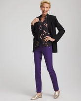 Chico's Women | Juliet Slim Trim Detail Ankle Pants PURPLE ELIXIR