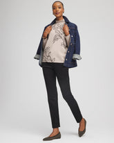 Faux Suede Juliet Slim Ankle Pants