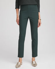 Chico's Women | Lightweight Juliet Straight Ankle Pants DARKEST SPRUCE