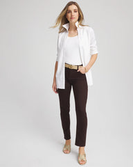 Chico's Women | Girlfriend Slim Ankle Jeans COCOA BEAN