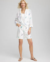 Girlfriend Cuffed Swing Denim Shorts