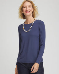 Chico's Women | Touch of Cool™ Layering Tee INDIGO SKY