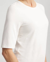 Chico's Women | Elbow Sleeve Tee ECRU