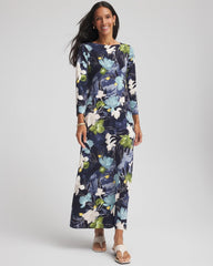 Chico's Women | Dance Boatneck Column Maxi Dress PASSPORT BLUE