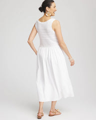 Chico's Women | Crochet-Bodice Maxi Dress ALABASTER