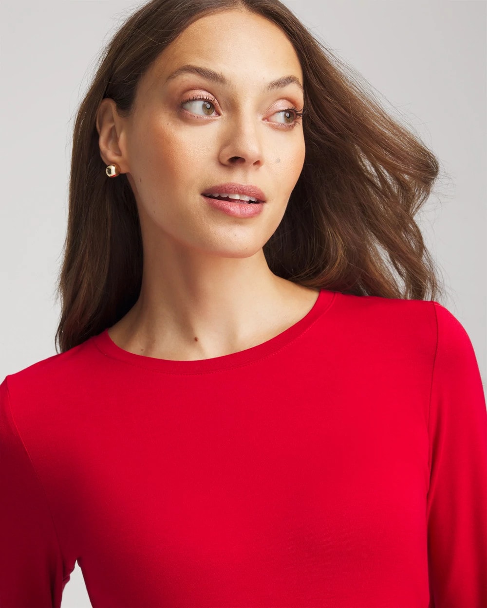 Chico's Women | Touch of Cool™ Layering Tee CARMINE RED