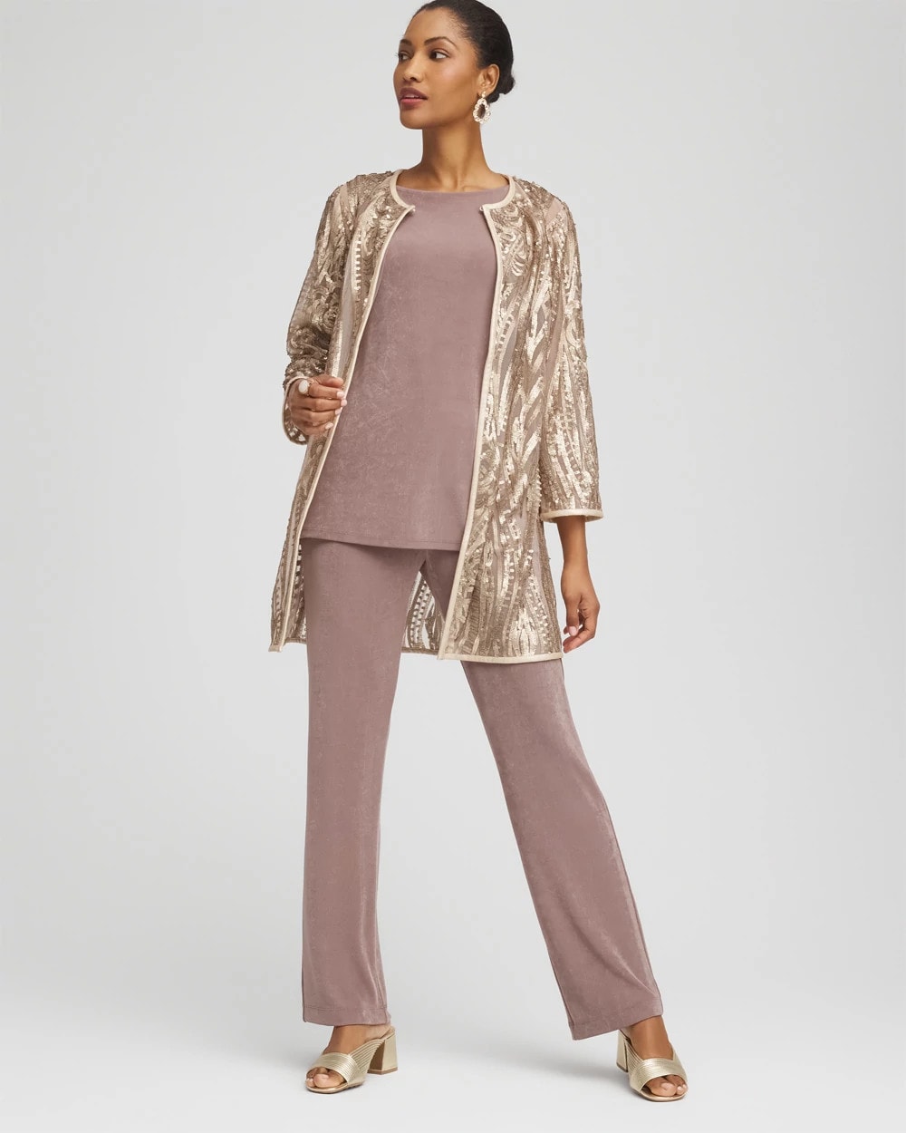 Travelers™ Collection Champagne Sequins Jacket