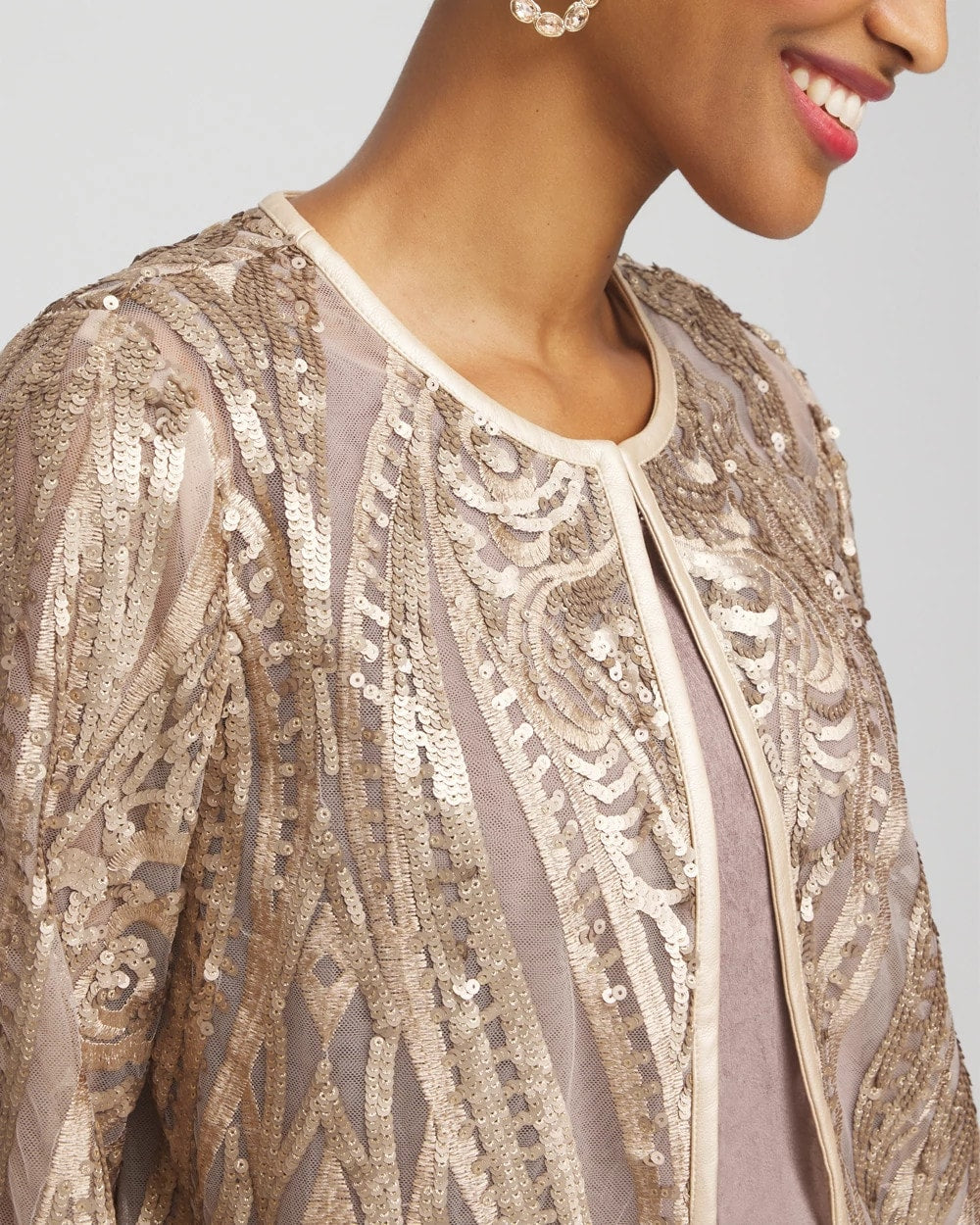 Travelers™ Collection Champagne Sequins Jacket