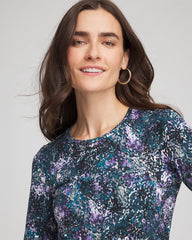 Chico's Women | Zenergy® Soft Brushed Scattered Top TEAL SHADOW