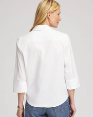 Chico's Women | Poplin Tie-Front Top ALABASTER
