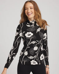 Chico's Women | Touch of Cool™ Mockneck Layering Tee BLACK