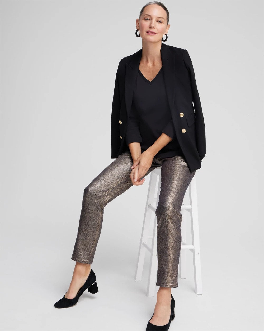 3/4 Sleeve V-Neck Tee