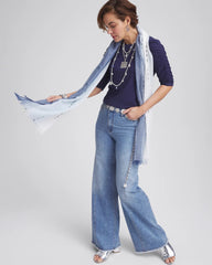 Chico's Women | Ruched Sleeve Knit Tee PASSPORT BLUE
