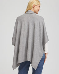 Chico's Women | Long Knit Ruana MOON SHADE GRAY HEATHER