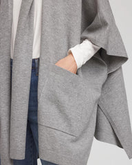 Chico's Women | Long Knit Ruana MOON SHADE GRAY HEATHER