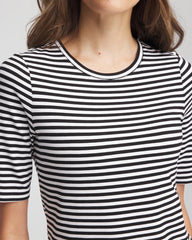 Chico's Women | Touch of Cool™ Elbow-Sleeve Tee BLACK