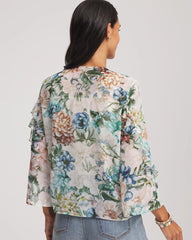 Chico's Women | Georgette Ruffled V-Neck Blouse ROSE SMOKE
