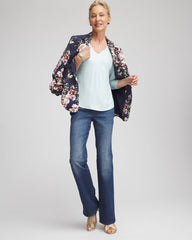 Chico's Women | Foiled Touch of Cool™ Layering Tee BLUE MENTHE