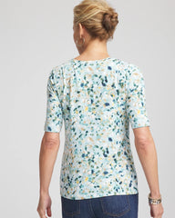 Chico's Women | Touch of Cool™ Elbow-Sleeve Perfect Tee BLUE MENTHE