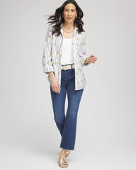 Chico's Women | No Iron™ Leopard Graphic Shirt OPTIC WHITE