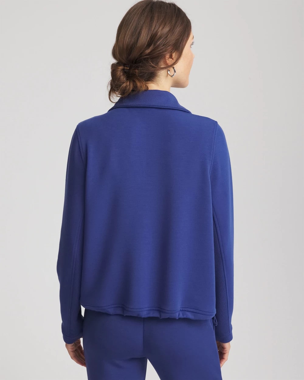 Chico's Women | Zenergy® Ribbed Sweatshirt DARK HARBOR