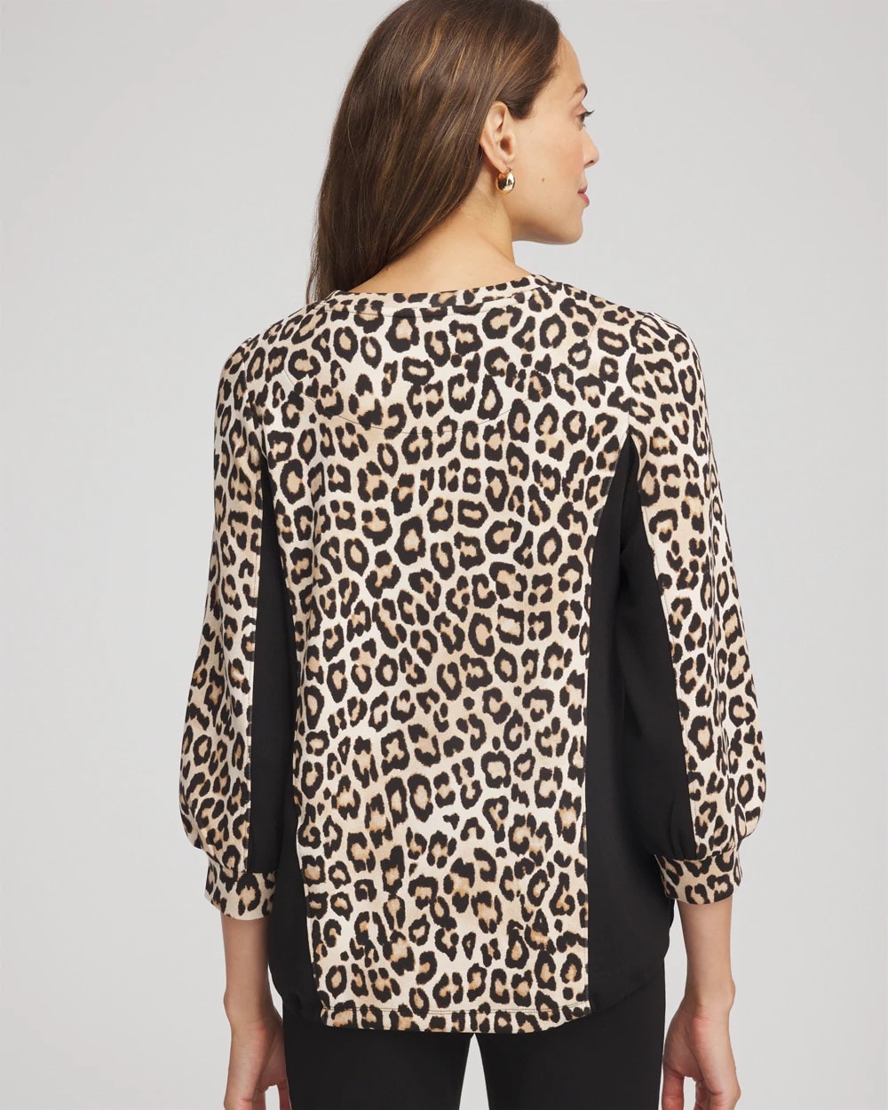 Chico's Women | Zenergy® Animal-Print Bungee Top NATURAL TAN