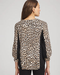 Chico's Women | Zenergy® Animal-Print Bungee Top NATURAL TAN