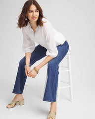 Chico's Women | Embroidered Cutout Blouse ALABASTER