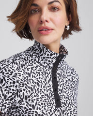 Chico's Women | Zenergy® UPF Mockneck Short-Sleeve Top BLACK