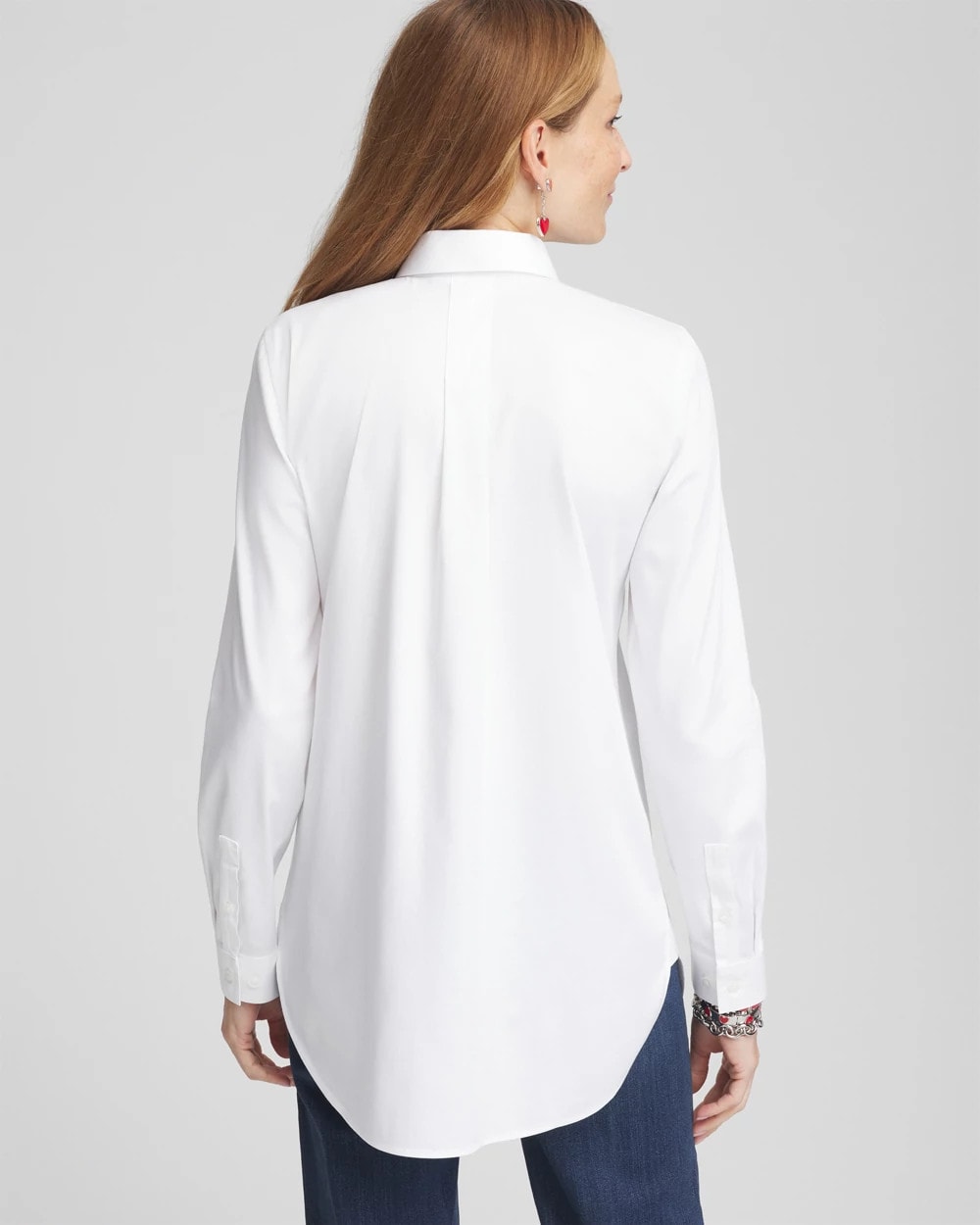 Chico's Women | No Iron™ Valentine's Day Embroidered Tunic OPTIC WHITE