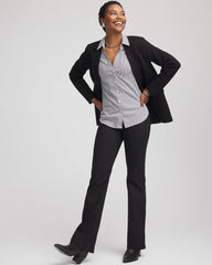 Chico's Women | Poplin Stripe Shirt BLACK
