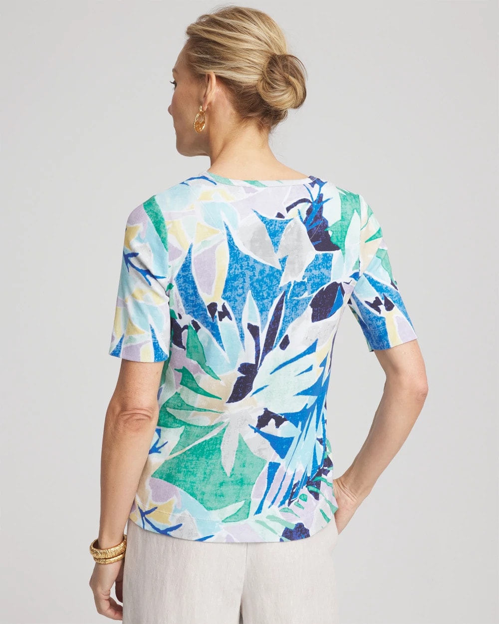 Chico's Women | Pima Short Sleeve Everyday Tee ALABASTER