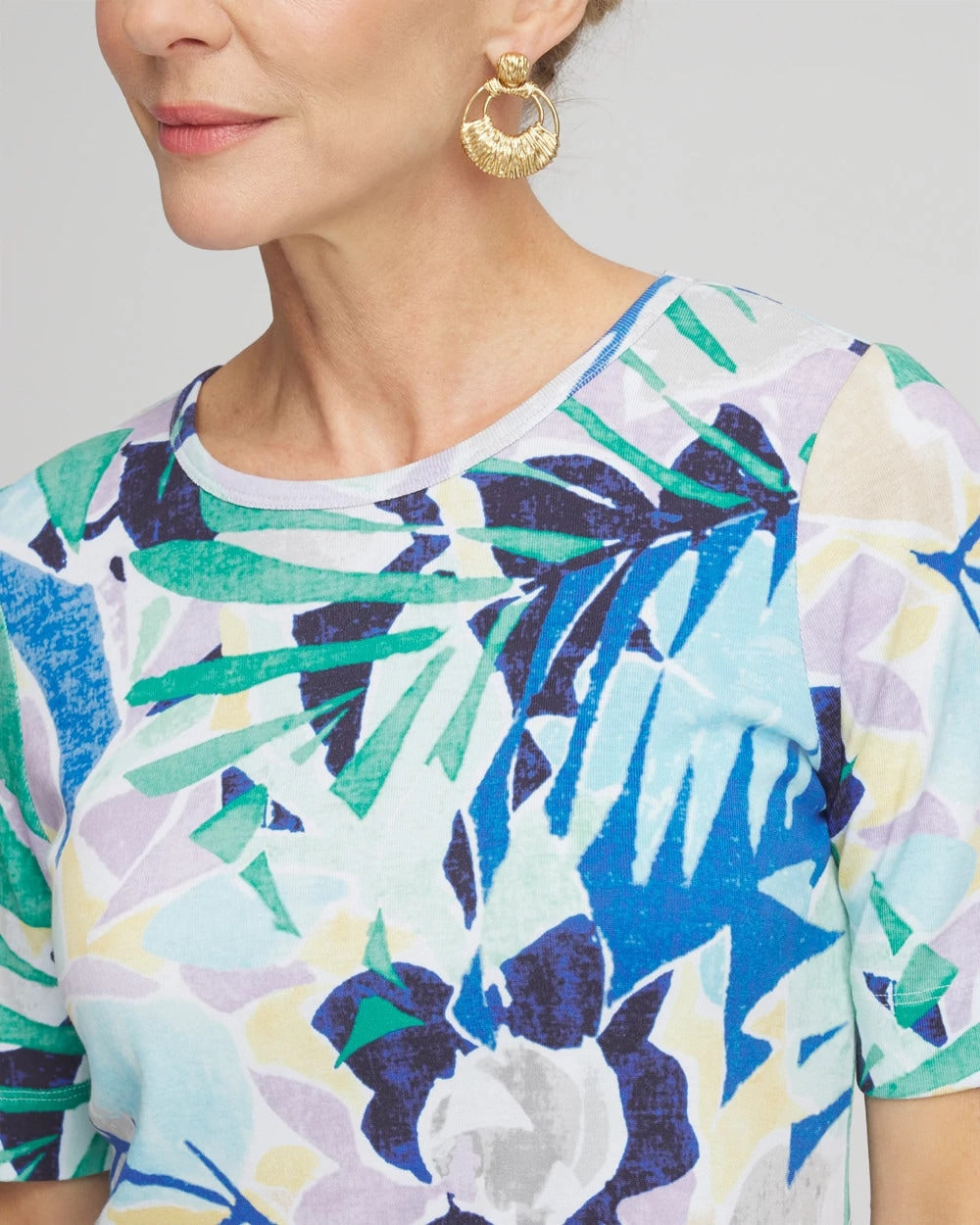 Chico's Women | Pima Short Sleeve Everyday Tee ALABASTER