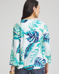 Chico's Women | Tie-Front Forward Seam Top PARADISO BLUE