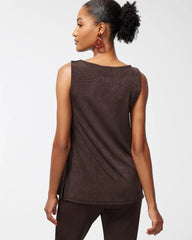 Chico's Women | Travelers™ Classic Side-Slit Tank COCOA BEAN