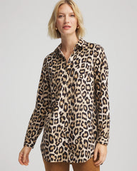 Chico's Women | No Iron™ Animal-Print Tunic SAND