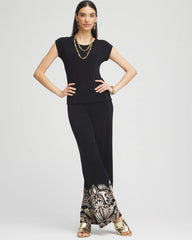 Chico's Women | Travelers™ Cap-Sleeve Top TRAVELERS BLACK
