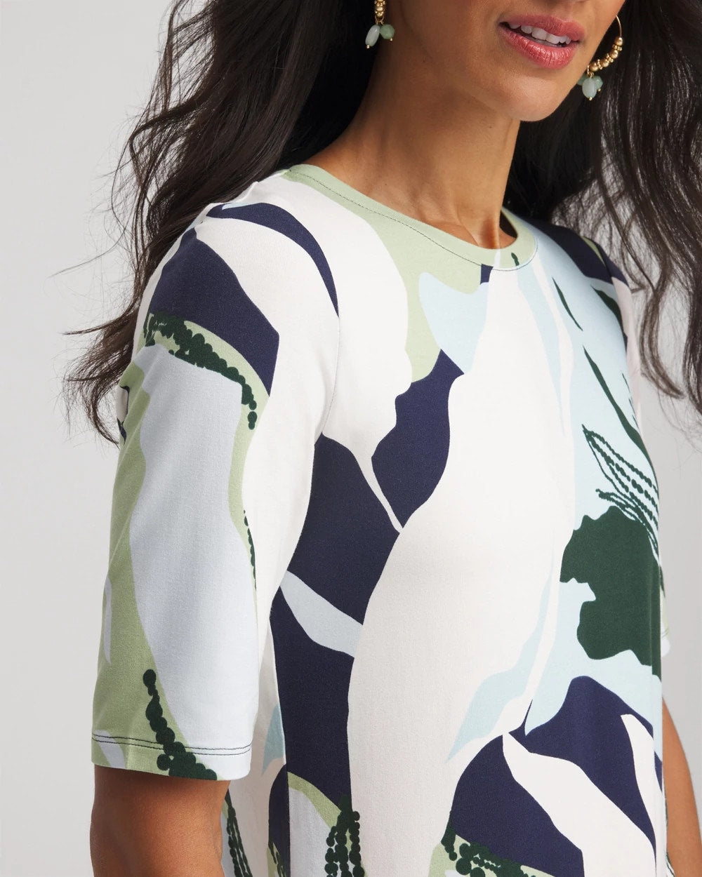 Touch of Cool™ Elbow-Sleeve Perfect Tee